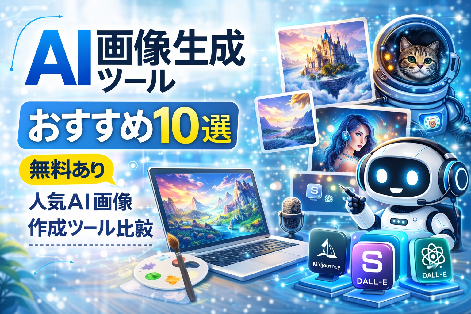 AI画像生成ツールおすすめ10選【無料あり】人気AI画像作成ツール比較