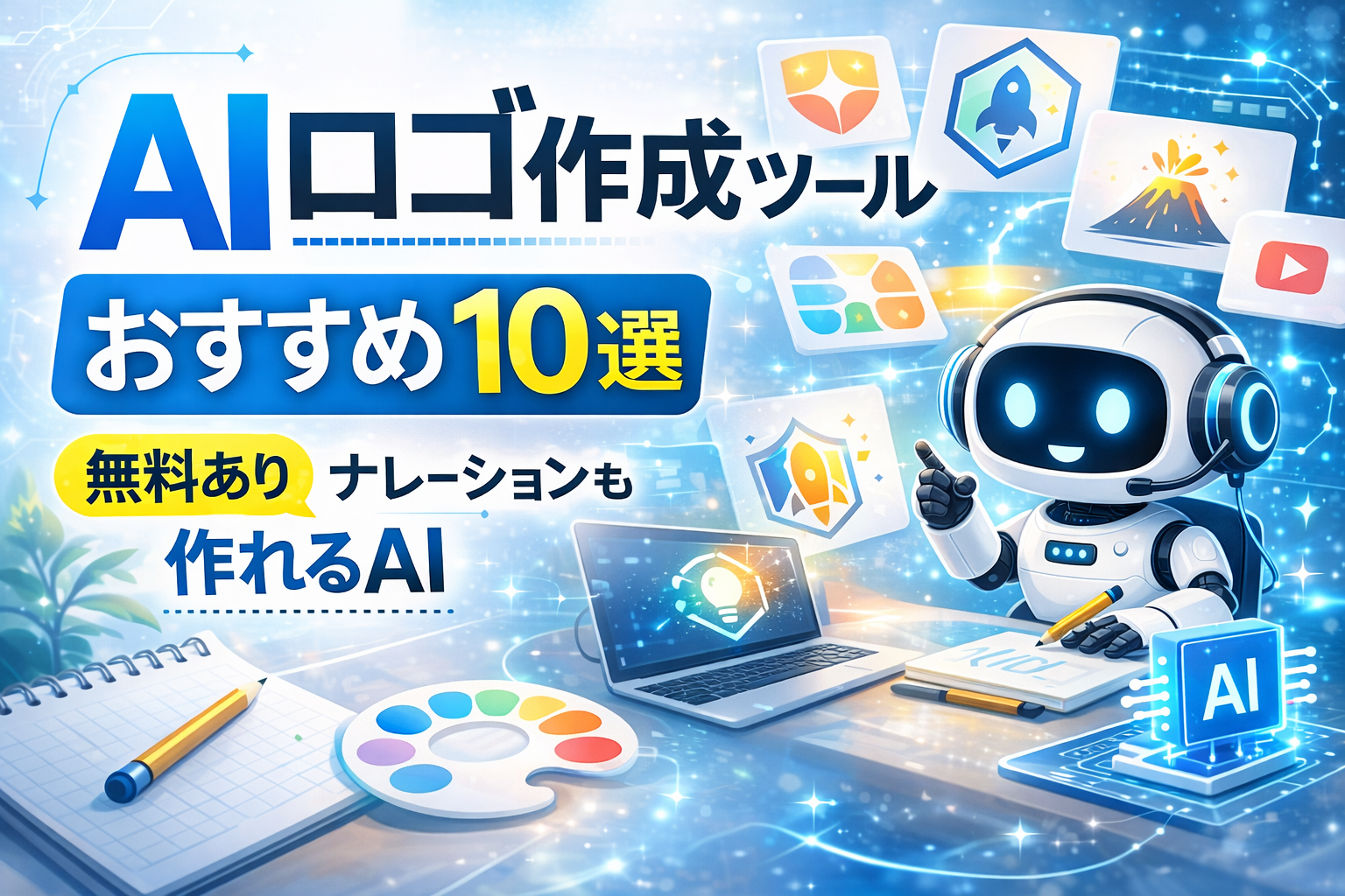 AIロゴ作成ツールおすすめ10選【無料あり】AIで簡単ロゴ制作
